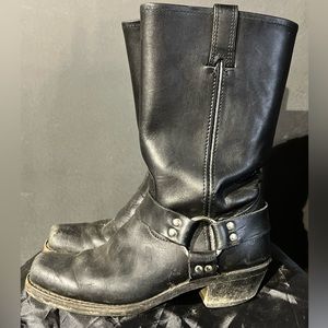Frye Harness Black Boots 7EE/Woman’s 8